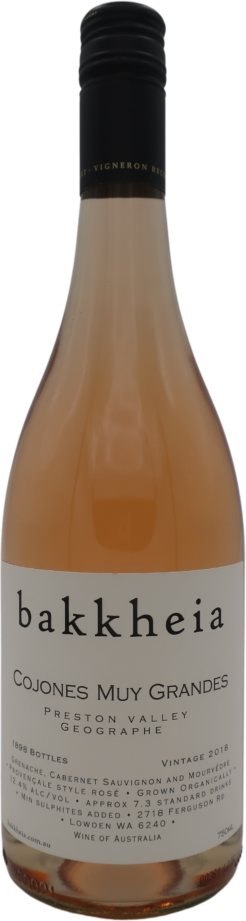 bakkheia Cojones Muy Grandes Preston Valley Rosé 2018